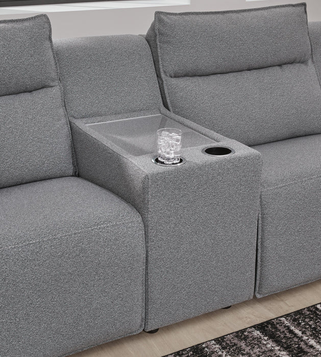 Modmax II Power Reclining Sectional with Chaise and Audio Console