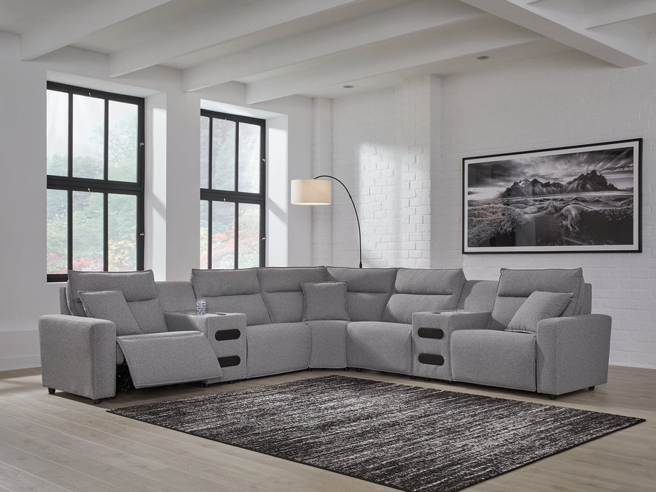 Modmax II Power Reclining Sectional with Audio Consoles