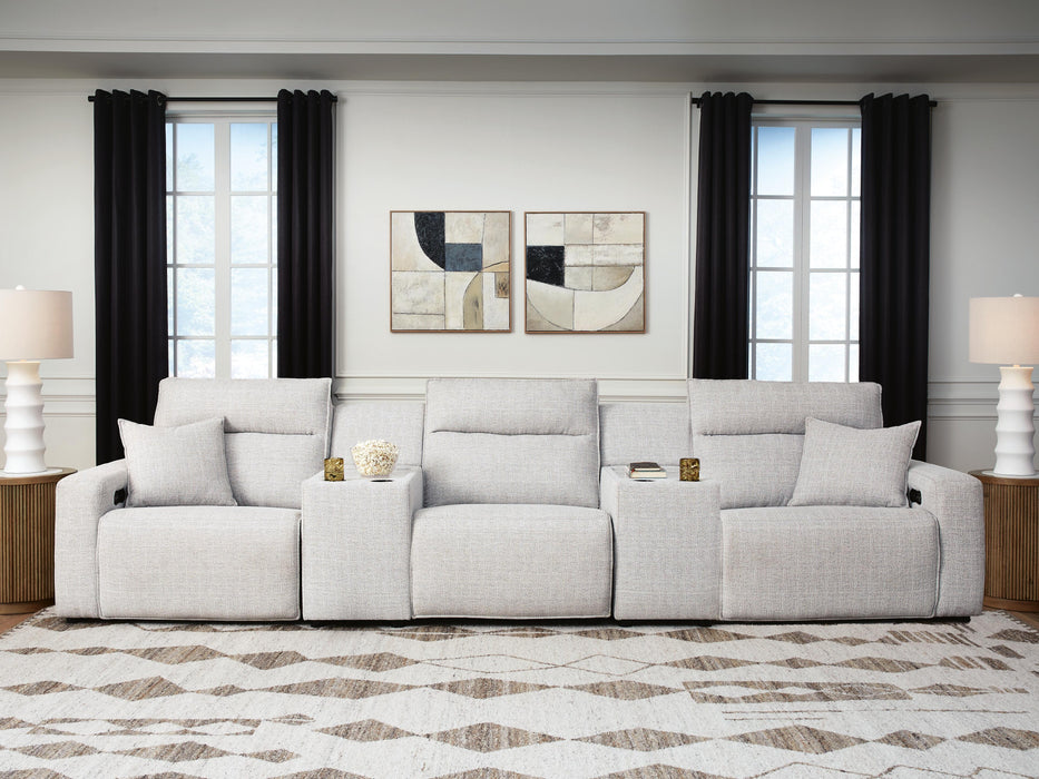 Modmax II Power Reclining Sectional with Consoles