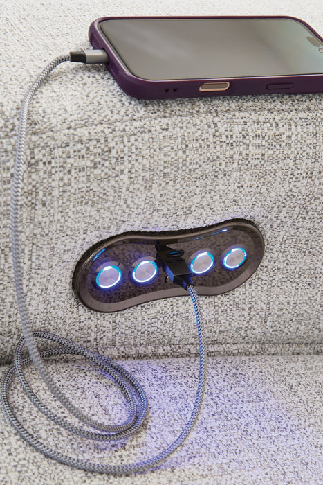 Modmax II Power Reclining Sectional with Audio Consoles