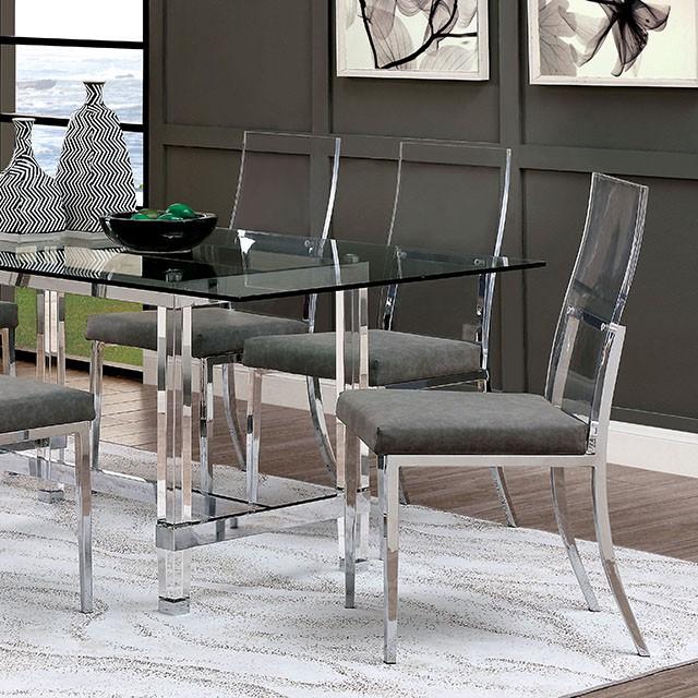 Casper Chrome Dining Table