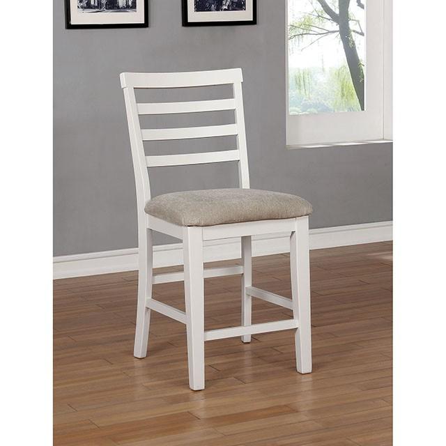 Kiana White Counter Ht. Side Chair (2/CTN)