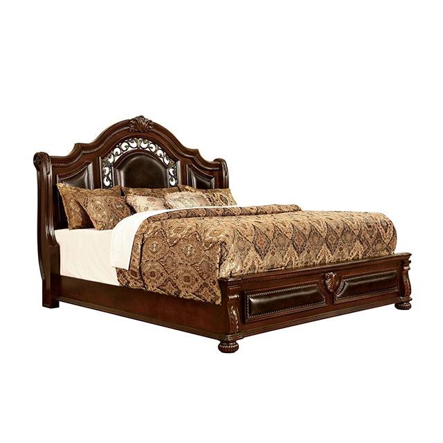 Flandreau Brown Cherry/Espresso E.King Bed