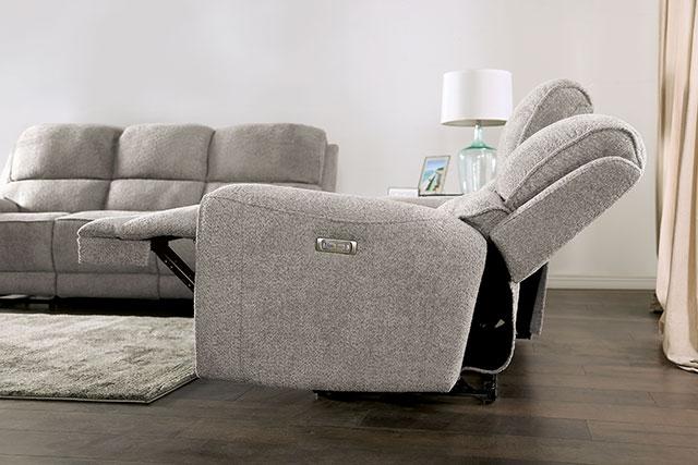 MORCOTE Power Recliner, Light Gray