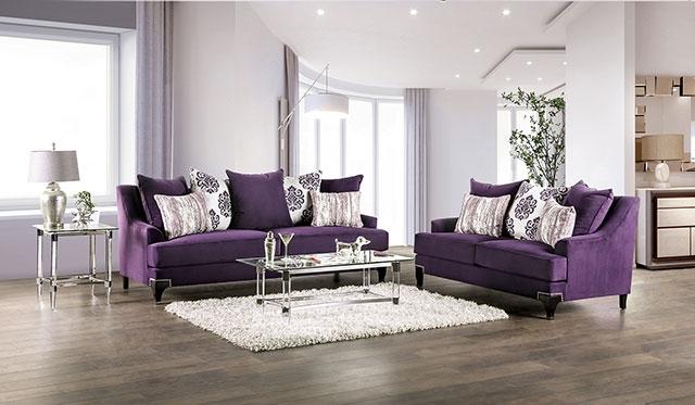 Sisseton Purple Sofa