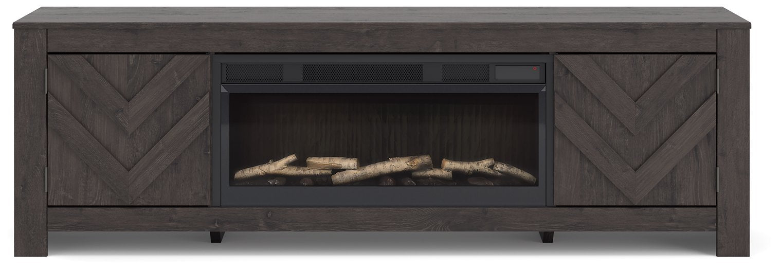 Cayboni 71" TV Stand with Electric Fireplace
