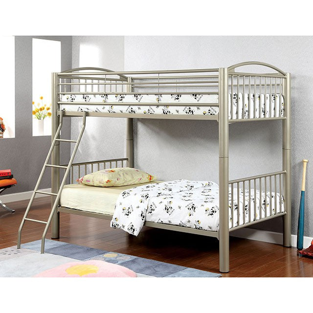 Lovia Metallic Gold Twin/Twin Bunk Bed