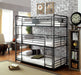 Olga I Antique Black Twin/Twin/Twin Bunk Bed image